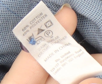 Jack Reid Men's Blue Short Sleeve Button-Up Shirt