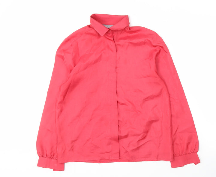 Principles Women's Red Long Sleeve Blouse Size 14