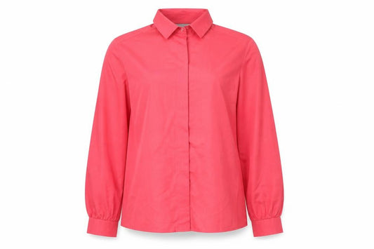 Front view of Principles Women's Red Long Sleeve Blouse, size 14
