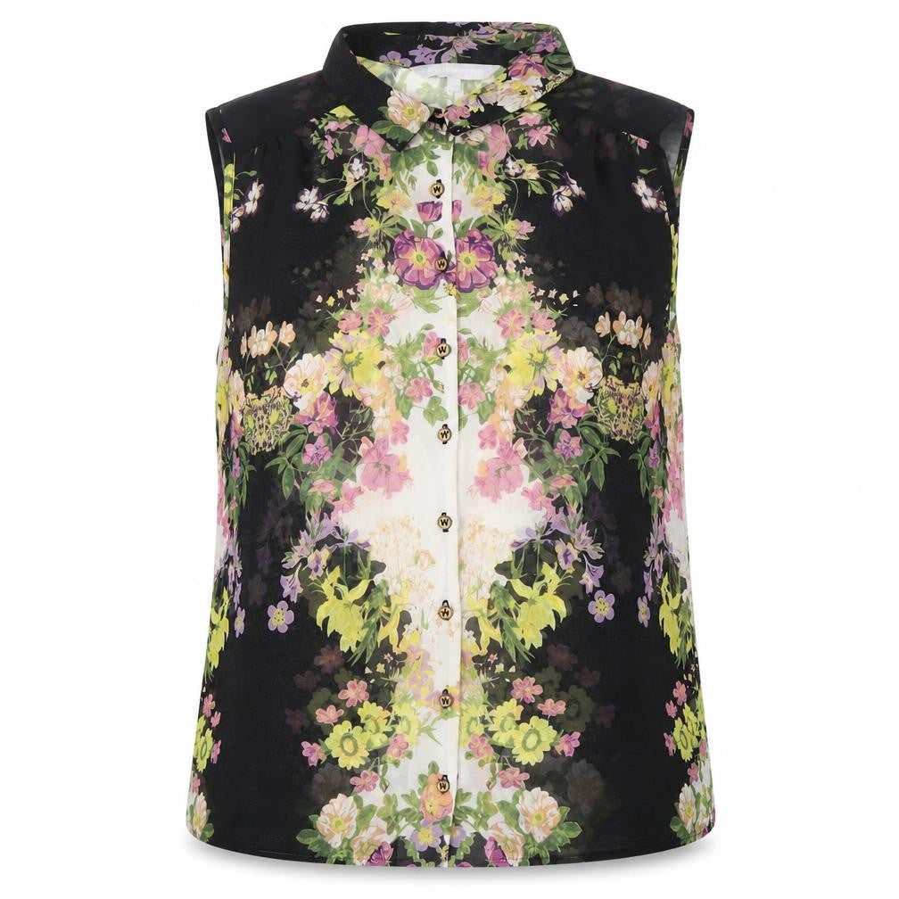 Front view of Red Herring Women's Multicoloured Floral Blouse, size 10