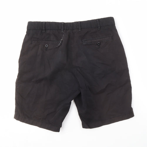 UNIQLO Men's Black Chino Shorts, Size M, Casual, Cotton