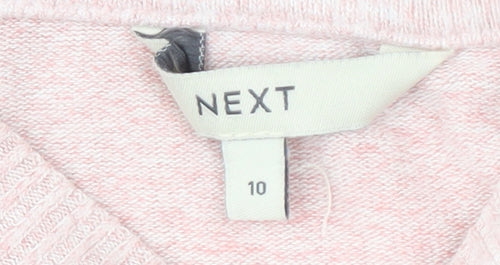 Next Women's Pink Crew Neck Pullover Jumper Size 10