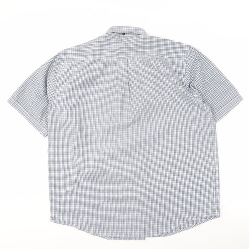 Farah Men's Multicoloured Check Short Sleeve Shirt L
