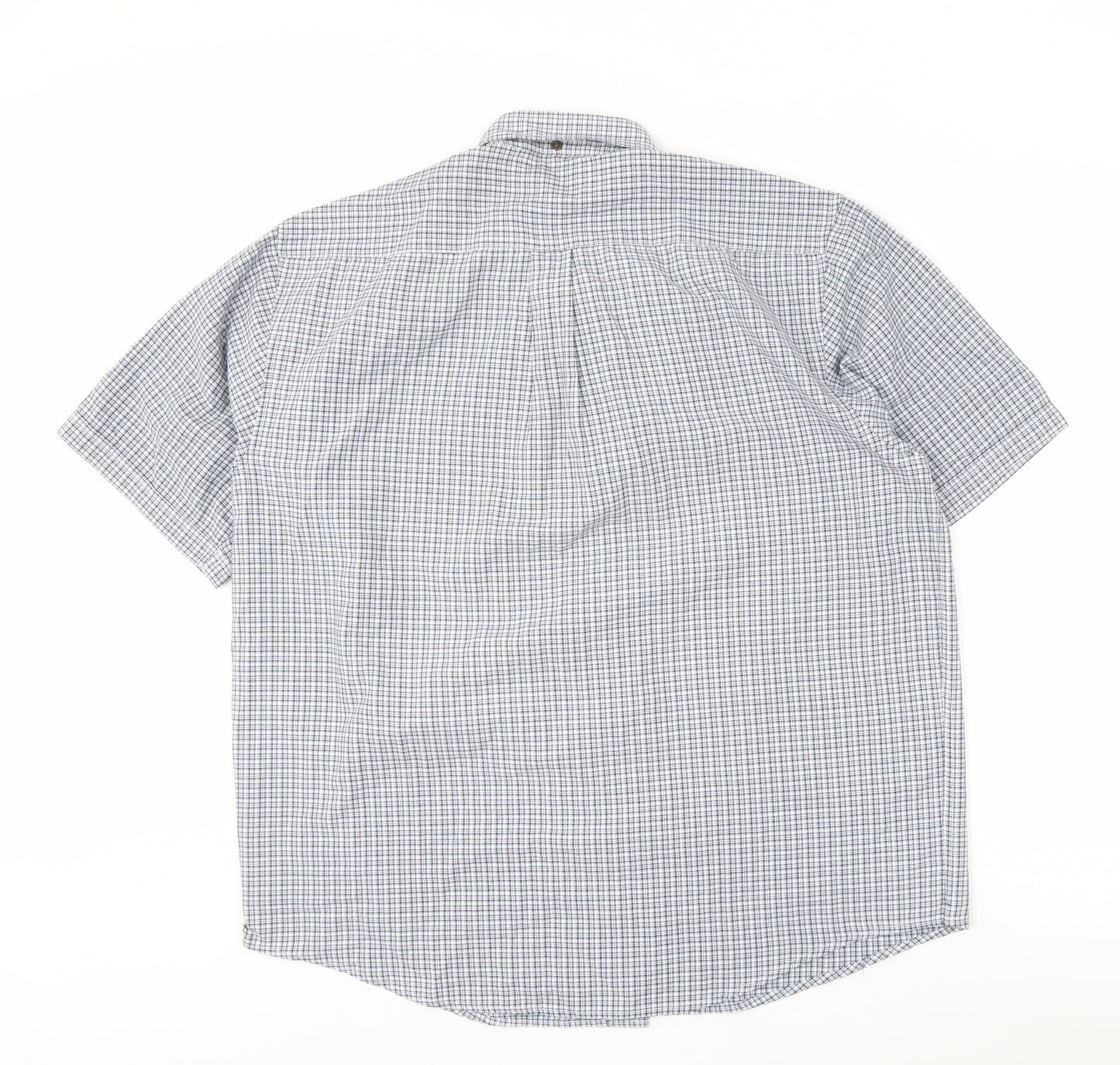 Farah Men's Multicoloured Check Short Sleeve Shirt L
