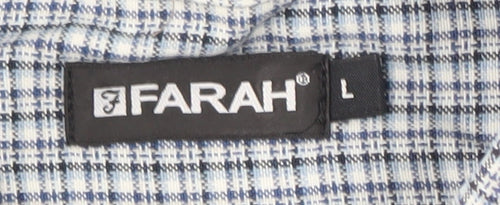 Farah Men's Multicoloured Check Short Sleeve Shirt L