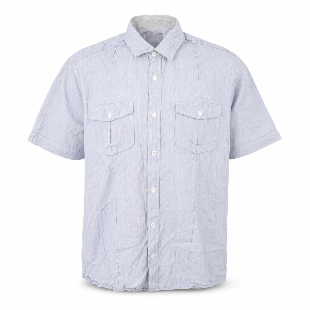 Burton Men's Blue Cotton Short Sleeve Shirt L