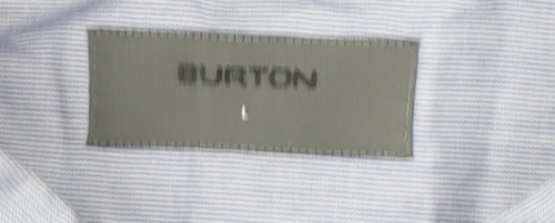 Burton Men's Blue Cotton Short Sleeve Shirt L
