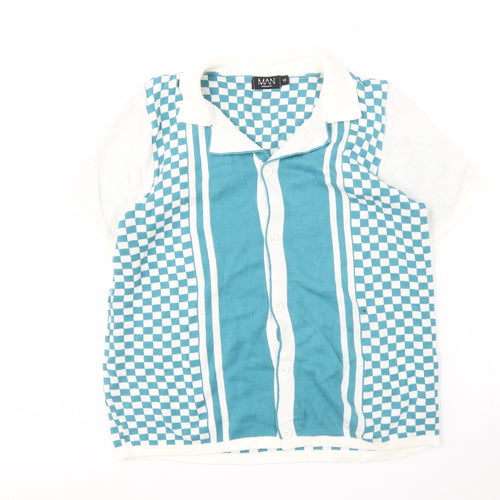 boohooMAN Men's Multicoloured Check Shirt S