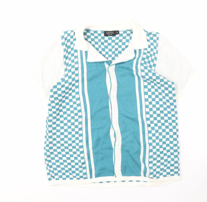 boohooMAN Men's Multicoloured Check Shirt S