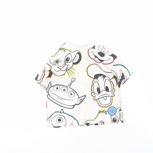 Disney Boys White Graphic Print T-Shirt 9-12 Months