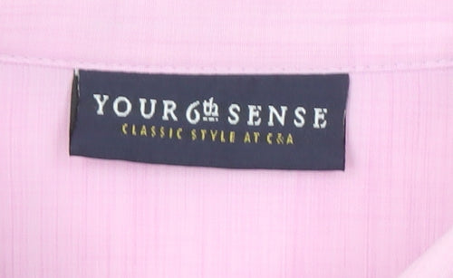 Your 6th Sense Women's Pink Blouse Size 14 Embroidered