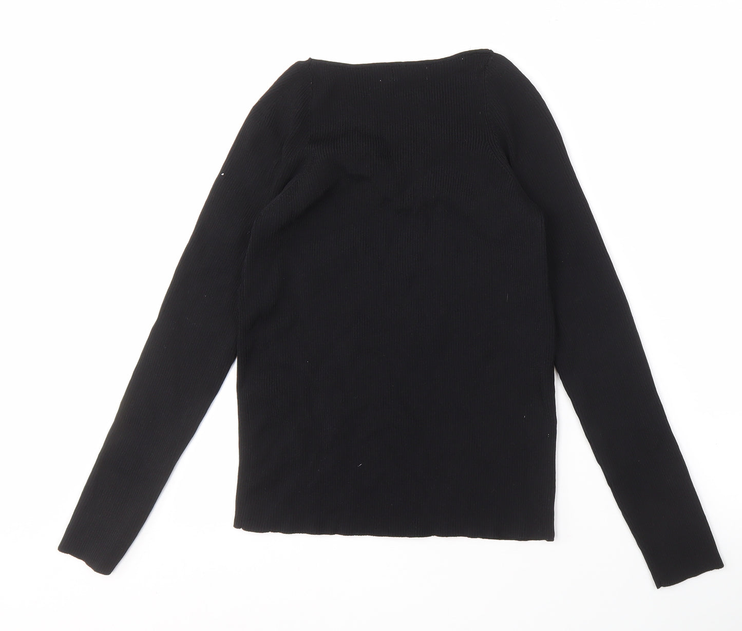 MNG Women's Black Long Sleeve Knit Top XL
