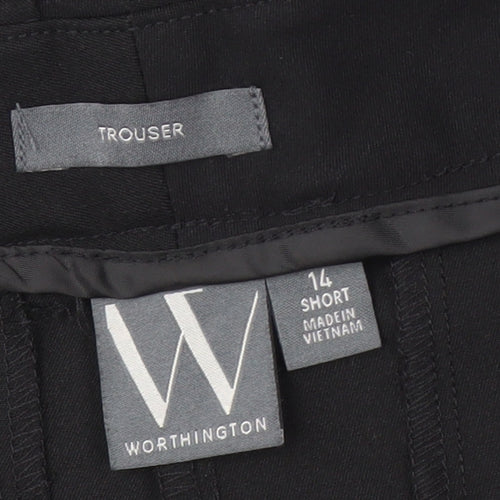 Worthington Women's Black Trousers, Size 14, Elegant Look