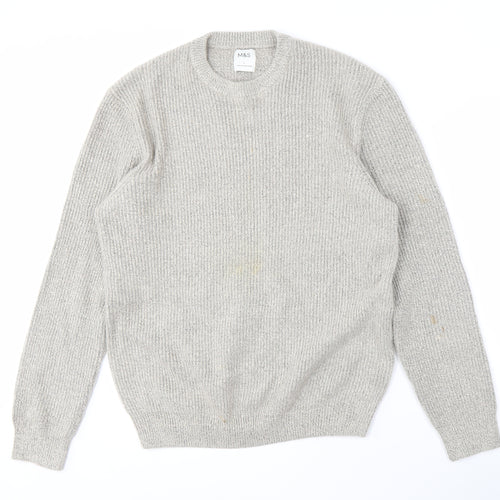 Marks and Spencer Men’s Grey Pullover Jumper L