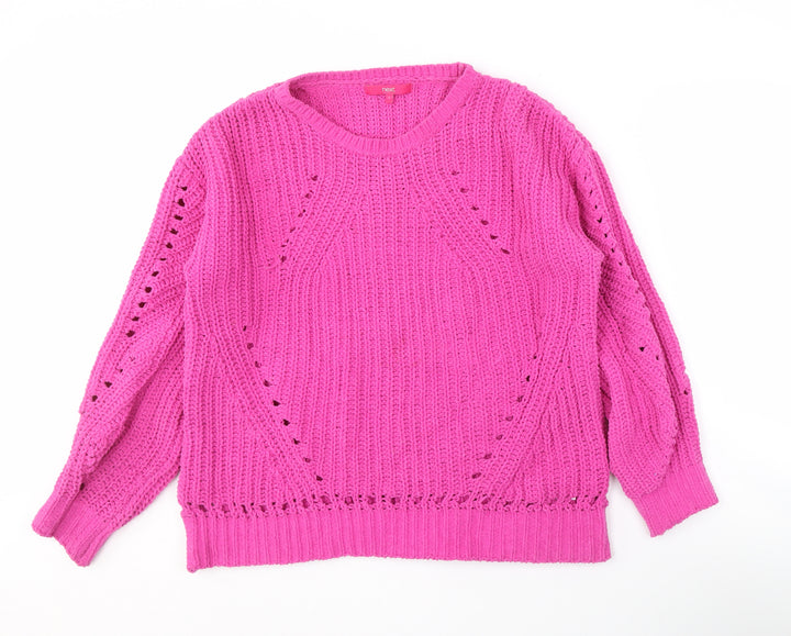 Next Women’s Pink Crew Neck Knit Pullover Jumper S