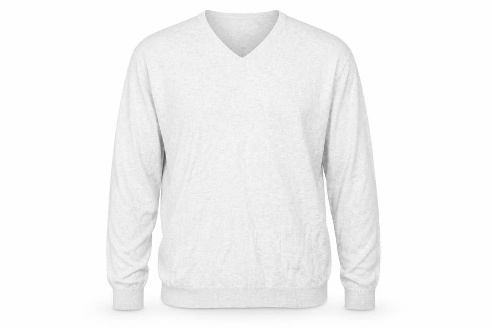Front view of Next Men's Grey V-Neck jumper - Large