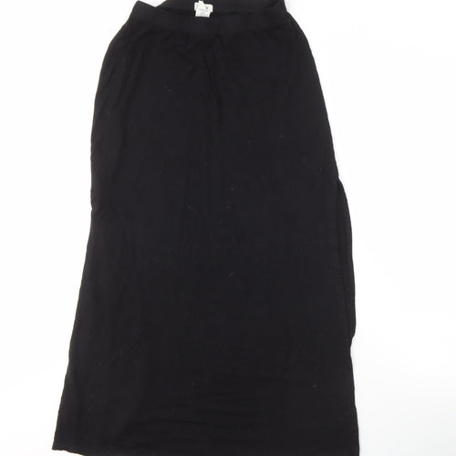 Garage Women's Black Long Skirt, Size S, Elastic Waist
