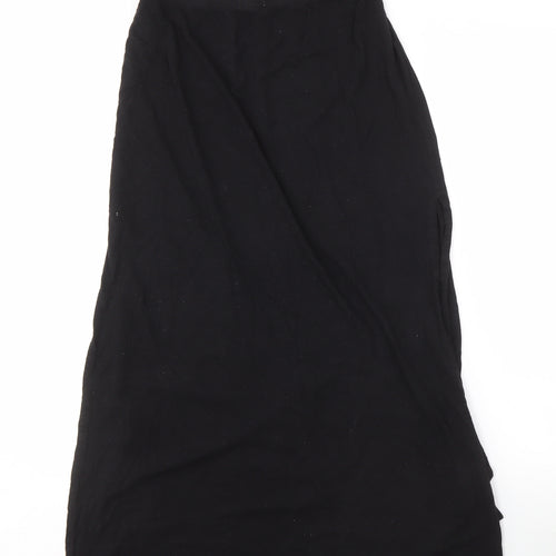 Garage Women's Black Long Skirt, Size S, Elastic Waist