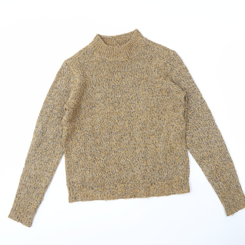 Vero Moda Women's Mock Neck Brown Jumper M