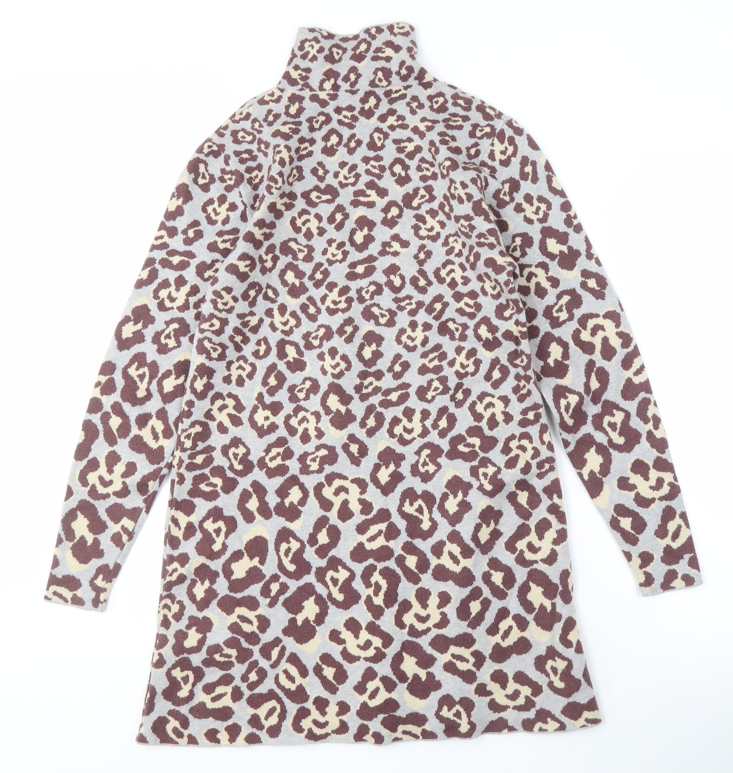 ZARA Women's Multicoloured Animal Print Dress M