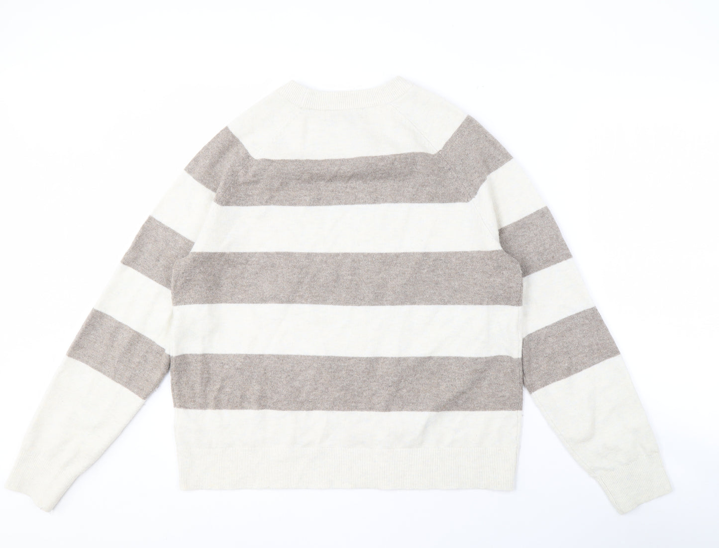 Marks and Spencer Women’s Brown Striped Pullover Jumper M