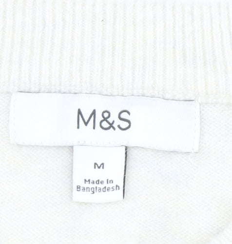 Marks and Spencer Women’s Brown Striped Pullover Jumper M