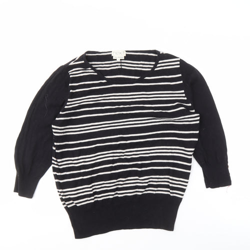 Next Women's Black Striped Pullover Jumper Size 18