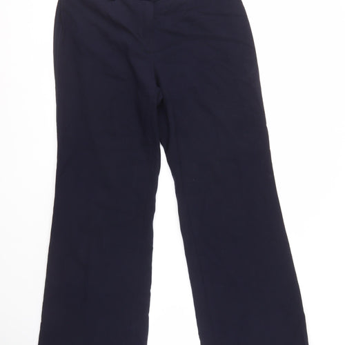 Marks & Spencer Women's Trousers, Blue, Size 14, Workwear