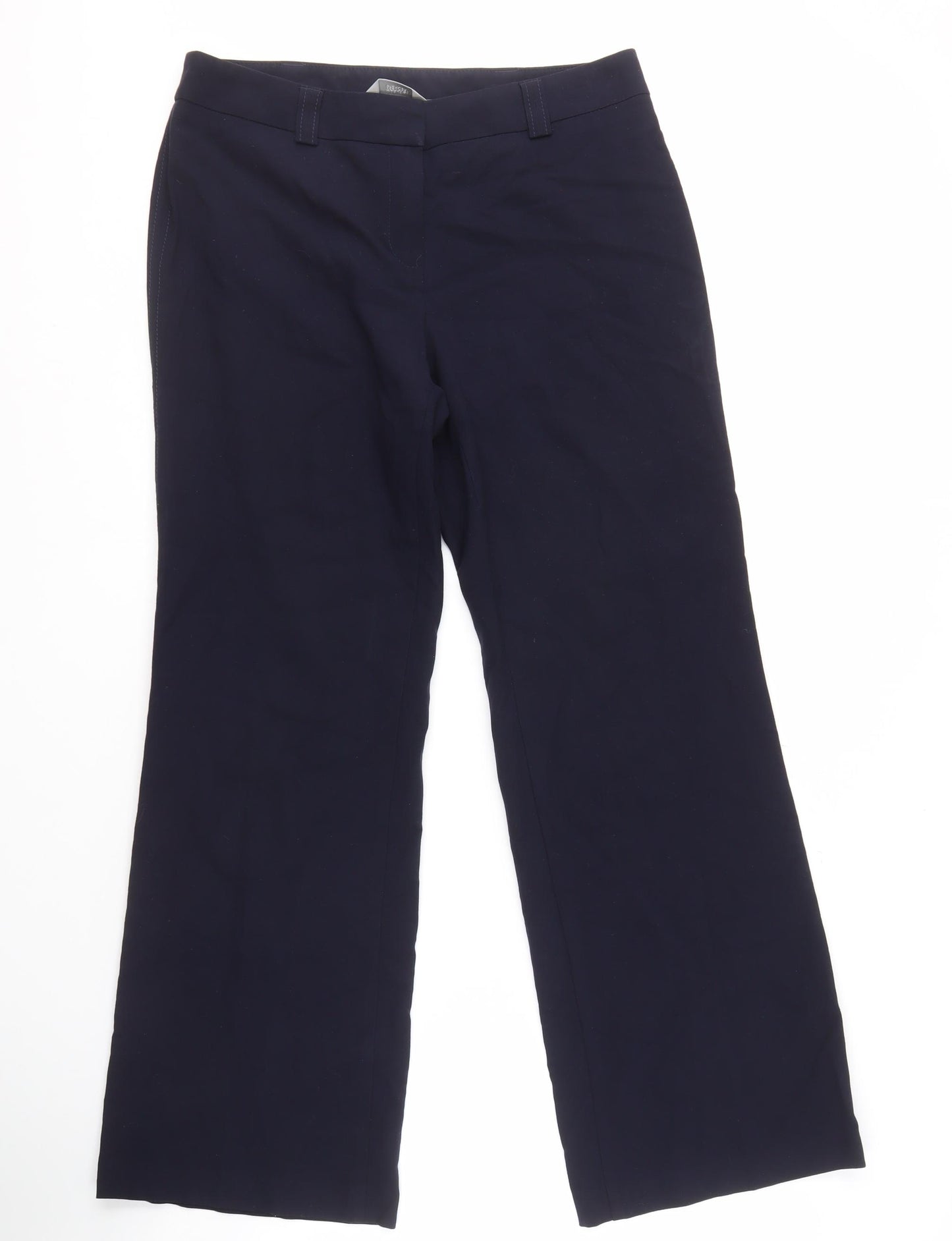 Marks & Spencer Women's Trousers, Blue, Size 14, Workwear