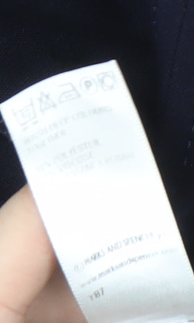 Marks & Spencer Women's Trousers, Blue, Size 14, Workwear