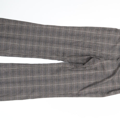 Next Women's Brown Plaid Trousers, Size 14, Business Wear