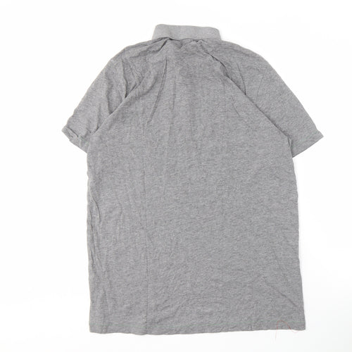 Puma Men's Grey Polo Shirt L Short Sleeve Casual