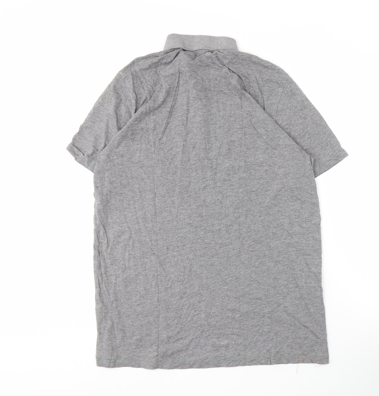 Puma Men's Grey Polo Shirt L Short Sleeve Casual