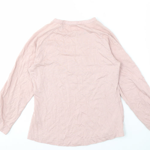 Adidas Women's Pink Long Sleeve Crew Neck T-Shirt