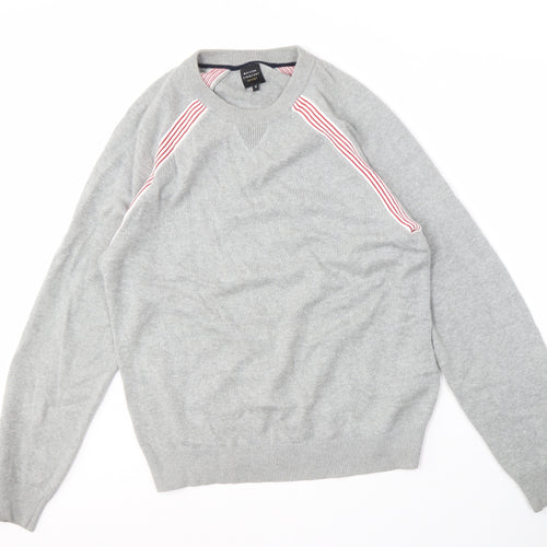 Maison Cinqcent Men's Grey Knit Pullover Jumper M