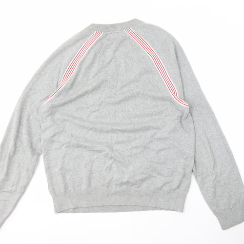 Maison Cinqcent Men's Grey Knit Pullover Jumper M