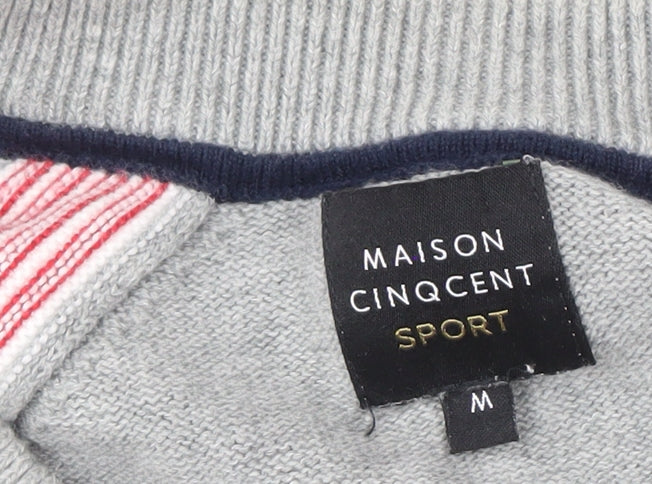Maison Cinqcent Men's Grey Knit Pullover Jumper M