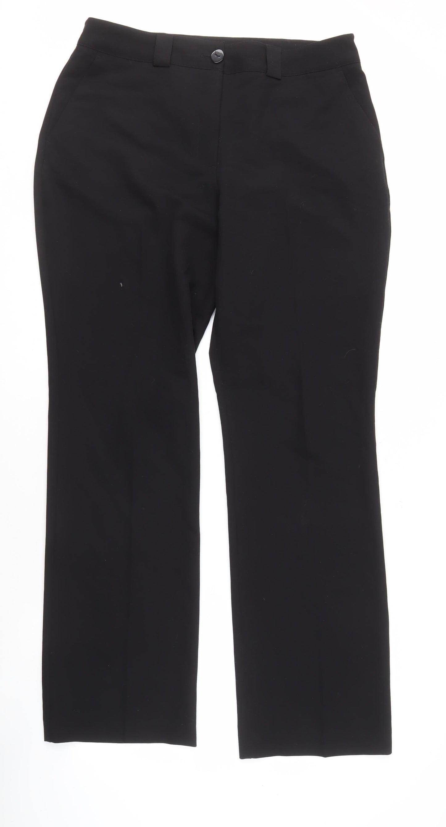Worthington Women's Black Straight Leg Trousers Size 14