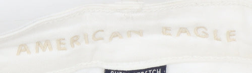 American Eagle Women's White Short Fringe Skirt, Size 4
