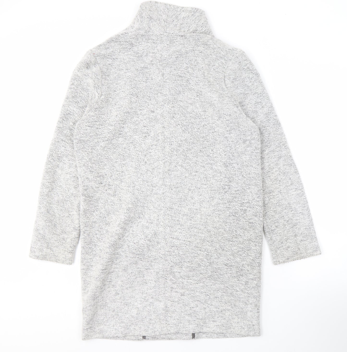 Next Women's Grey Open Front Cardigan Size 12 Long Sleeve
