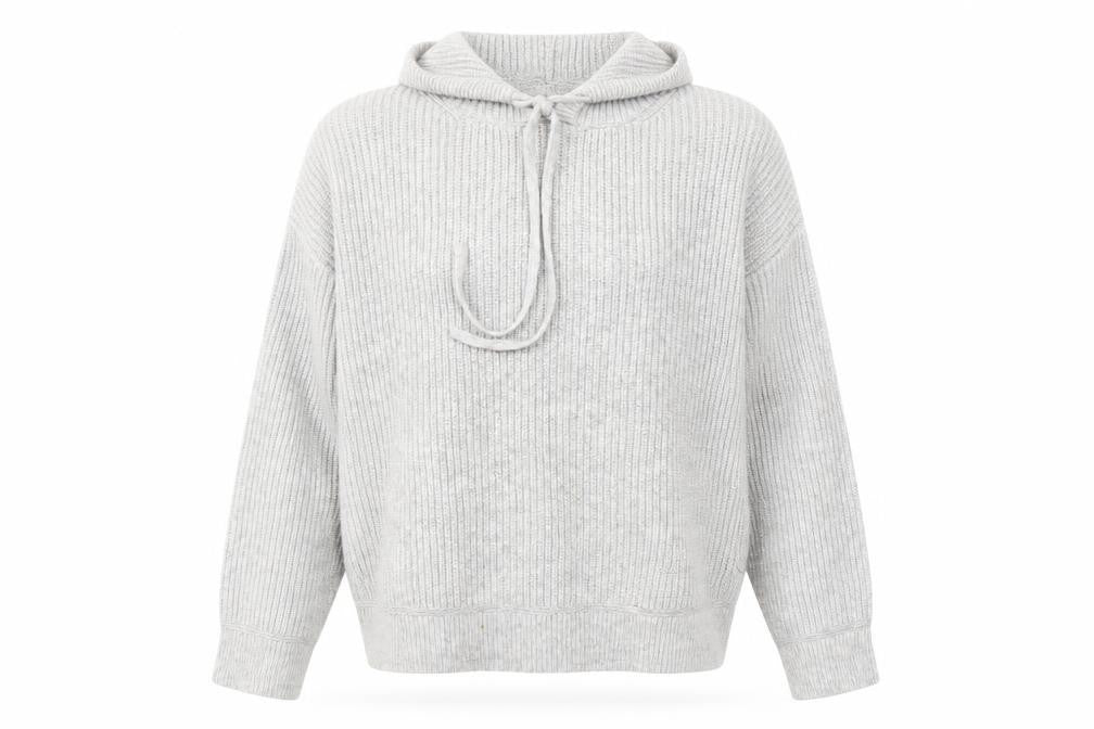 Front view of Marks & Spencer Grey Hooded Jumper M