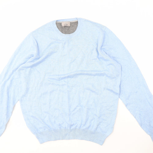 Marks and Spencer Men's Blue L Pullover Jumper
