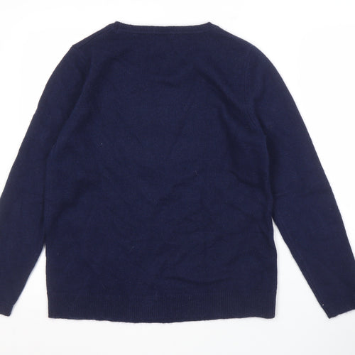 Marks and Spencer Women's Blue Pullover Jumper UK 14