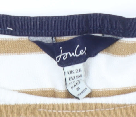 Joules Women's Multicoloured T-Shirt UK 26 Basic Style