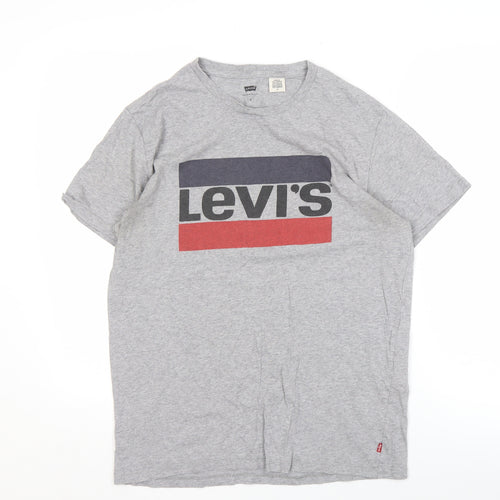 Levi's Grey Medium Men's T-Shirt with Logo