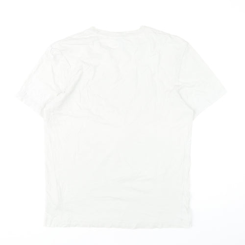 H&M Unisex White Friends T-Shirt, Size S, Casual Wear