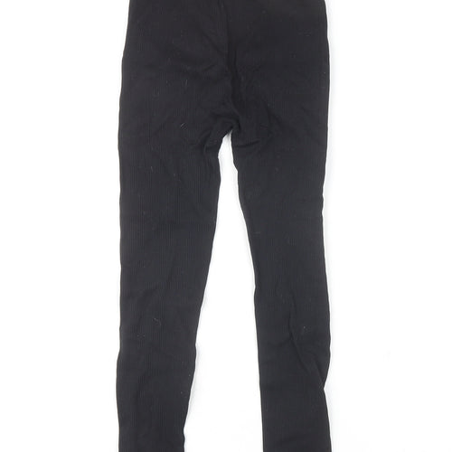 Zara Women's Black XS Leggings - Stretch Knit