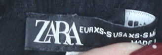 Zara Women's Black XS Leggings - Stretch Knit