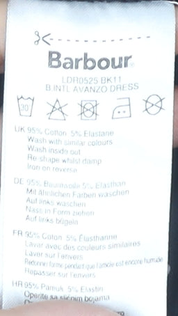 Barbour Woman's Black Tank Dress Size 14
