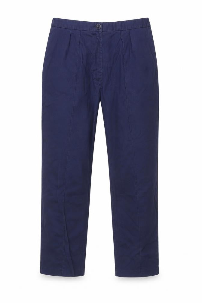 Front view of Boyd Cooper Men's Blue Pleated Trousers, size 28